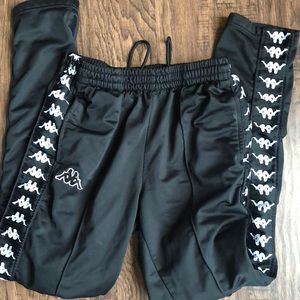 Kappa track pants black/white